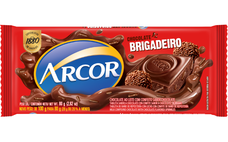 imagem de Chocolate Arcor Brigadeiro 80G