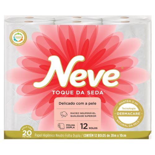 imagem de Papel Higienico Neve Tq Seda Folha Dupla Com 12 20M