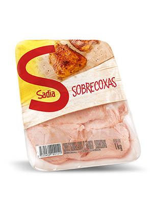 imagem de Carne Frango Sadia Sobrecoxa Congelado Bandeija 1Kg