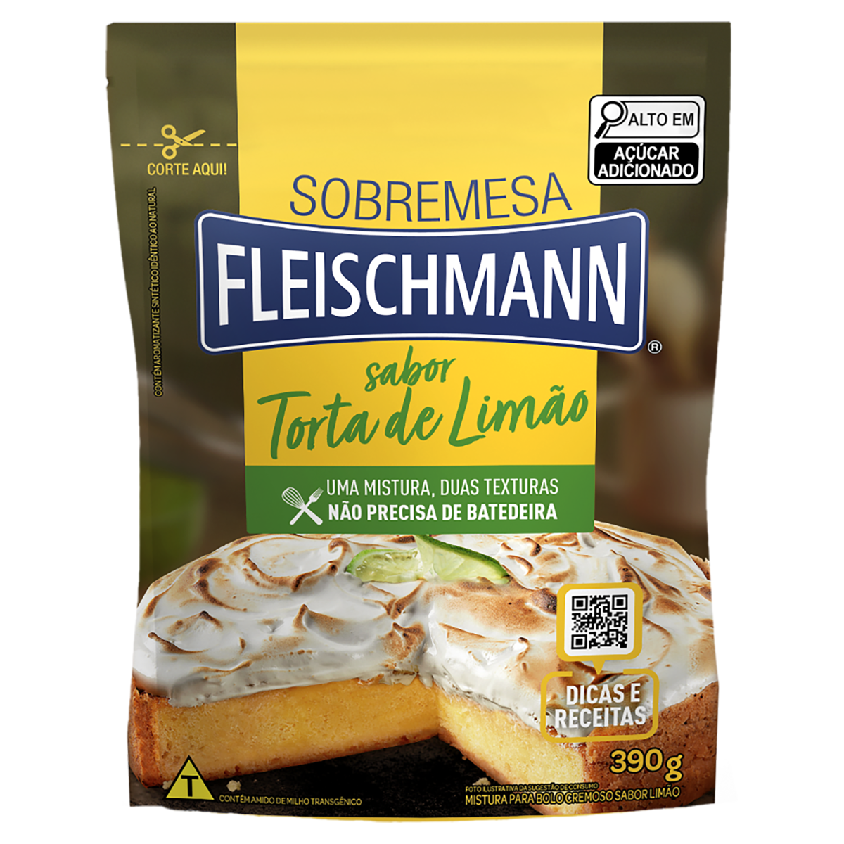 imagem de Mistura Para Bolo Fleischman LE Torta Limao 390G