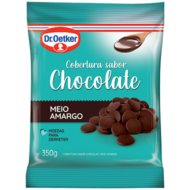 imagem de Cobertura Dr Oetker Moeda Chocolate Meio Am 350G
