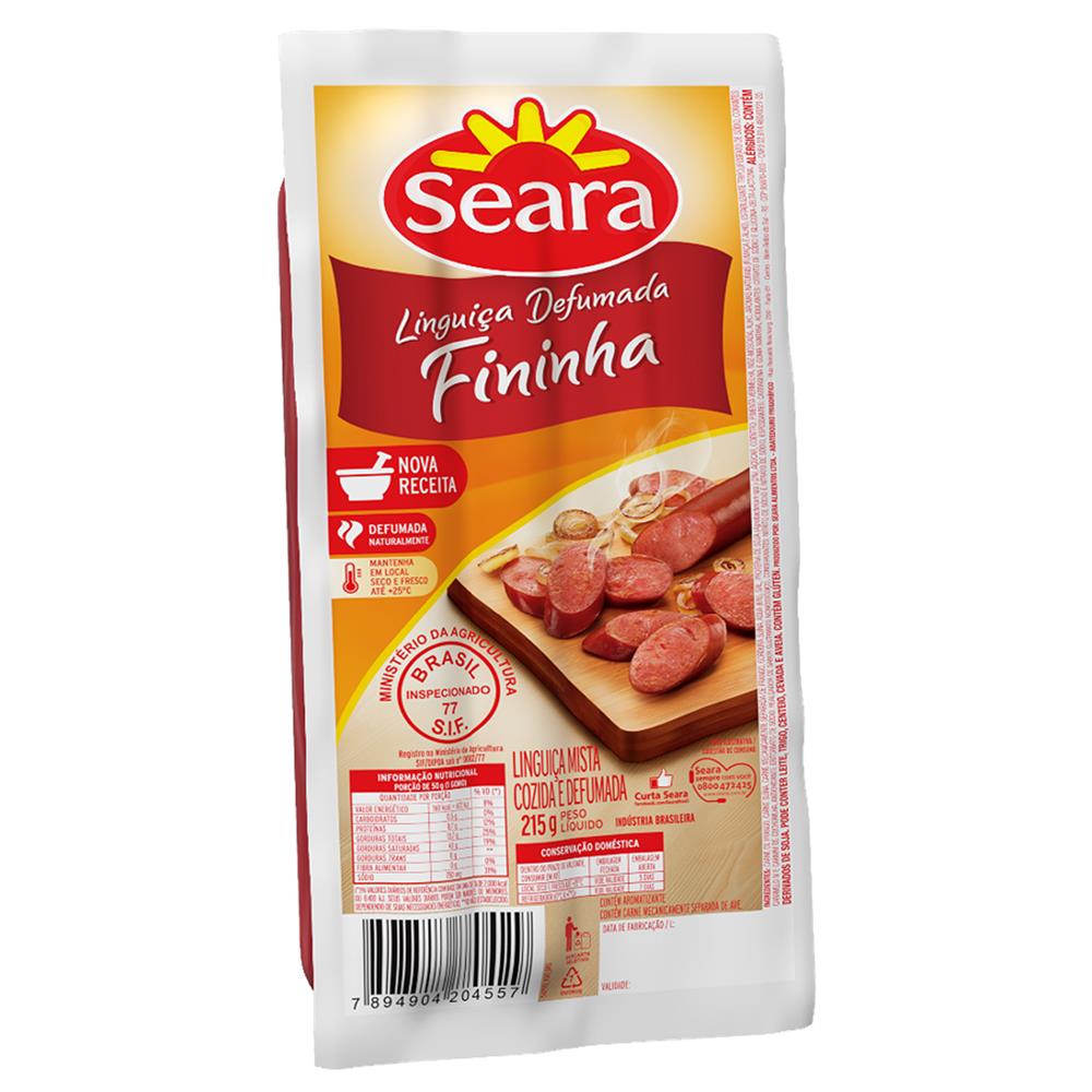 imagem de Linguica Seara Fininha Defum. 215G