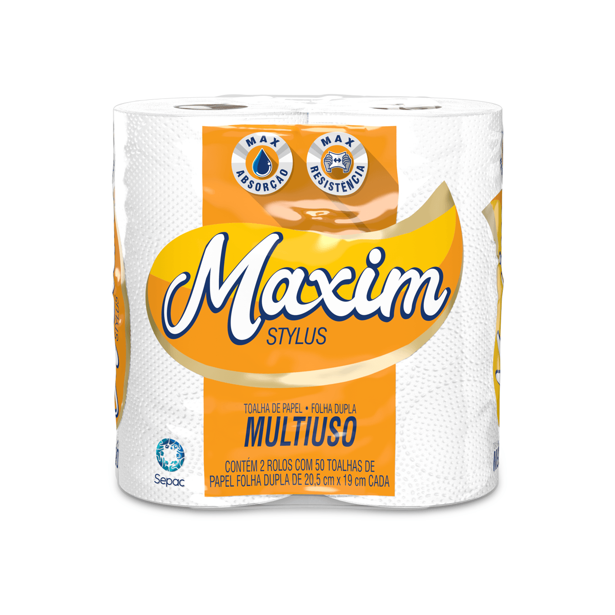 imagem de Toalha de Papel Stylus Maxin 2Un 50F
