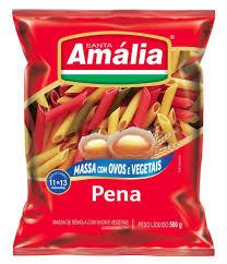 imagem de Macarrao Santa Amalia Tetracolor Pena 500G