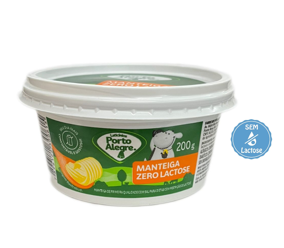 imagem de Manteiga Porto Alegre Zero Lactose 200G