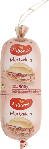 imagem de Mortadela Saborear Tubular 500G