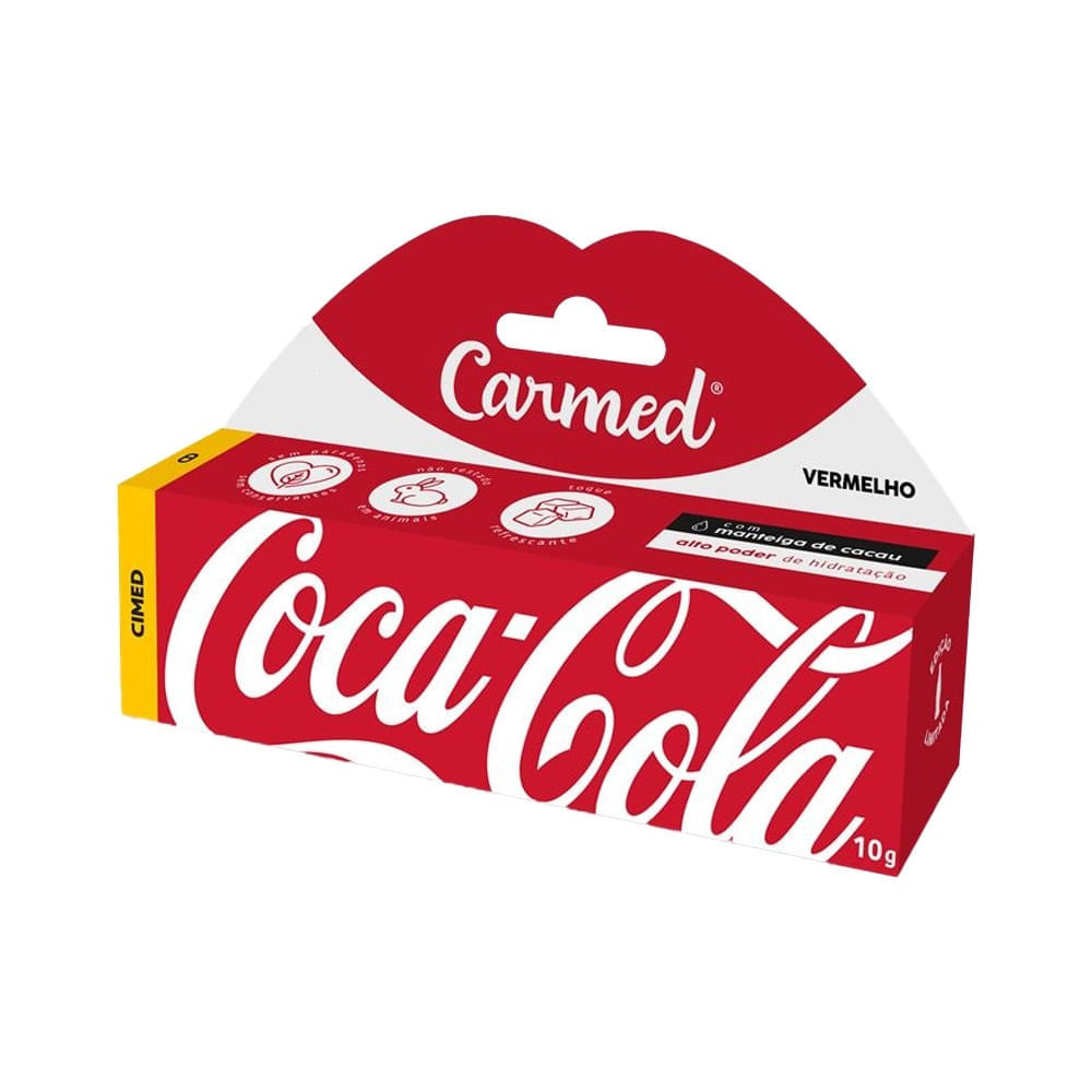 imagem de Hidratante Labial Carmed Vermelho 10g