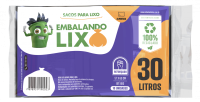 imagem de Saco Lixo Potenzzo Almofada 30L Com 10